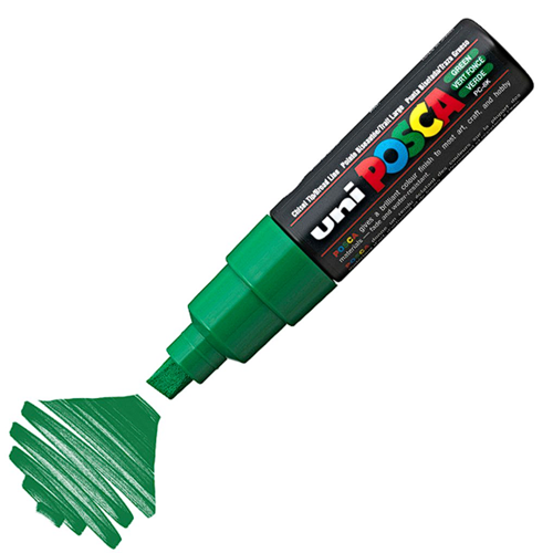 Uni Posca Marker Pc-8k Bold 8.0 Mm Green