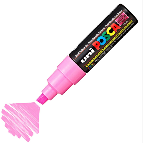 Uni Posca Marker Pc-8k Bold 8.0 Mm Fluorescent Pink