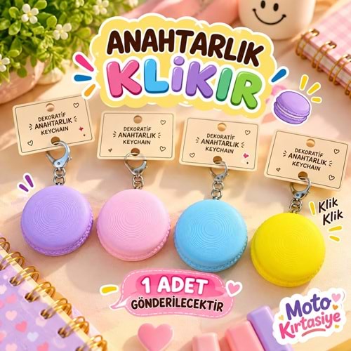 MAKARON CLİCKER ANAHTARLIK