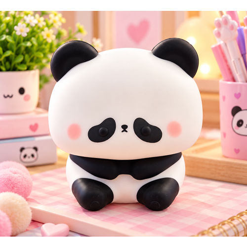 SİLİKON PANDA GECE LAMBASI