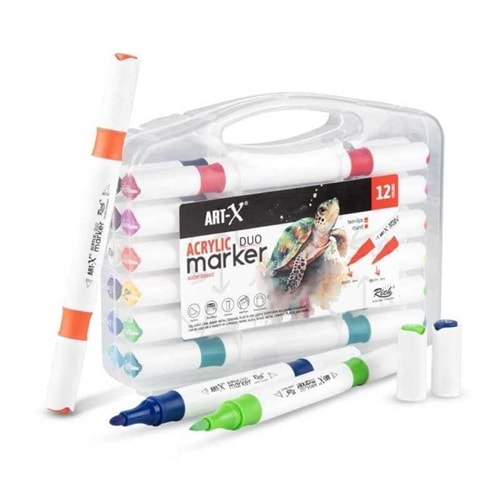 RİCH ART-X AKRİLİK DUO MARKER 12 RENK