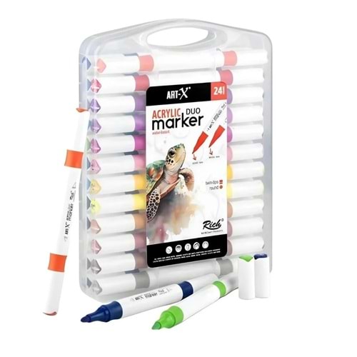 RİCH ART-X AKRİLİK DUO MARKER 24 RENK