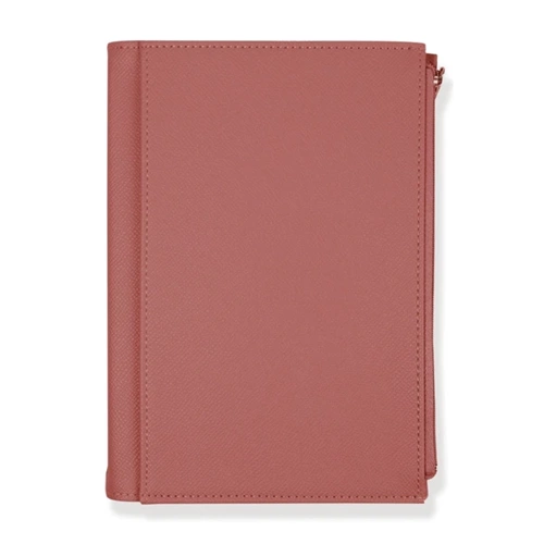 VİCTORİAS JOURNALS ZİPCO YUMUŞAK KAPAK 14x20cm 80gr. 96yp. ÇİZGİLİ DEFTER - GÜL KURUSU
