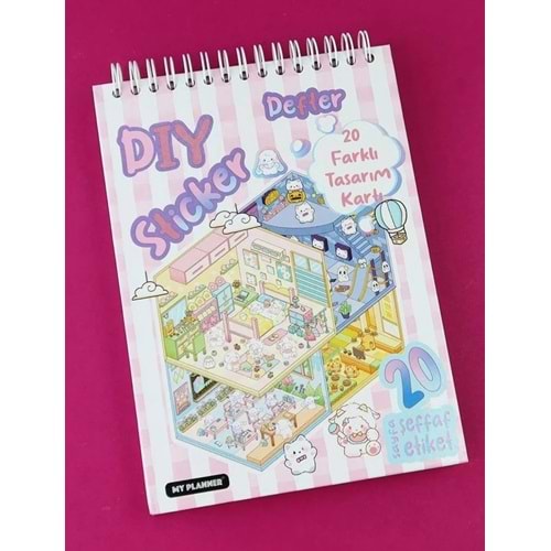 BAM 3D Etiket & Tasarım Kartı Sticker Defteri