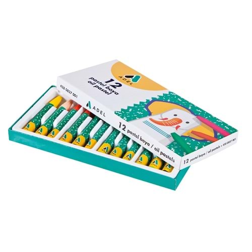 ADEL 12 RENK PASTEL BOYA