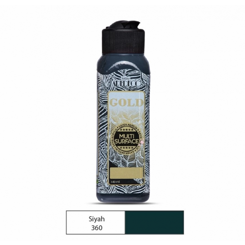 ARTDECO GOLD MULTİSURFACE SİYAH AKRİLİK BOYA 140ML
