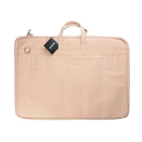 BBack Soft Deri Proje Çantası 40x55cm Pudra