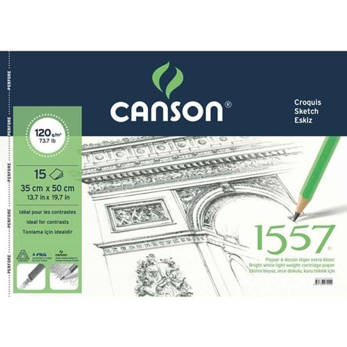 CANSON 120 GR 35x50 ÇİZİM DEFTERİ 15 YP