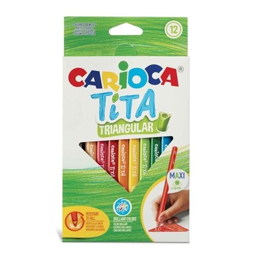 CARİOCA 12 RENK ÜÇGEN MAXİ KURU BOYA