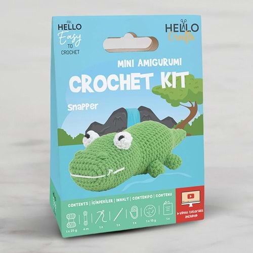 CROCHET KIT KUTULU ÖRGÜ SET