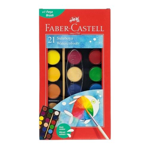 FABER CASTELL 21 RENK SULU BOYA SETİ