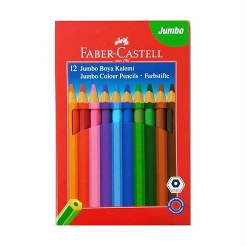 FABER CASTELL 12 RENK JUMBO KURUBOYA