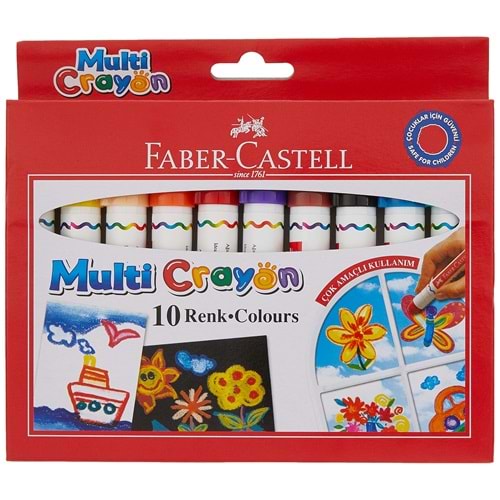 FABER CASTELL MULTİ CRAYON 10 RENK