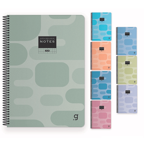 GIPTA EXCLUSİVE NOTES 80 YAPRAK KARELİ SPİRALLİ PP KAPAK DEFTER