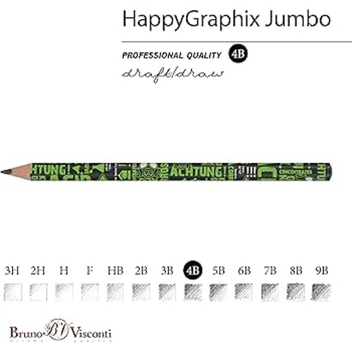 Bruno Visconti Happy Graphix Jumbo Kurşun Kalem