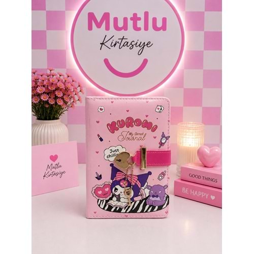 KUROMİ KİLİTLİ GÜNLÜK