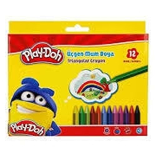 PLAY DOH ÜÇGEN MUM BOYA 12 RENK