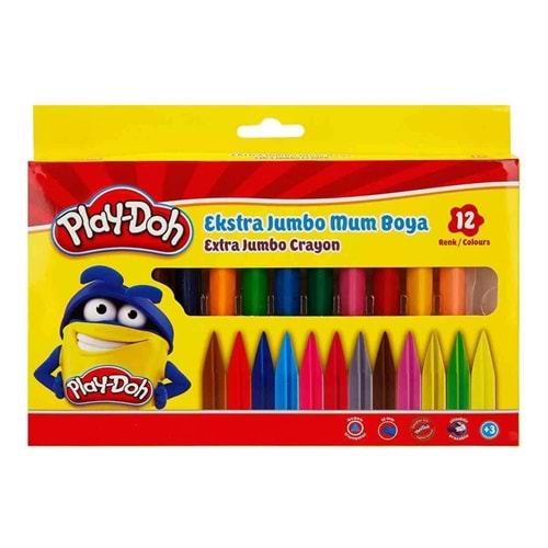 PLAY DOH 12Lİ EXTRA JUMBO ÜÇGEN MUM BOYA