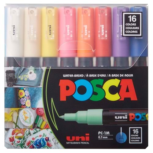 POSCA 16LI 0,7 SET