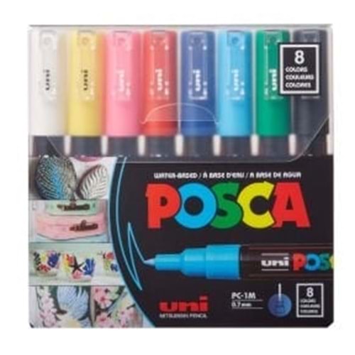 POSCA 1M 0,7 8Lİ SET