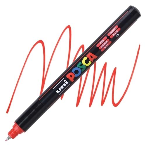 Uni Posca Marker PC-1MR Ultra Fine 0.7mm Red
