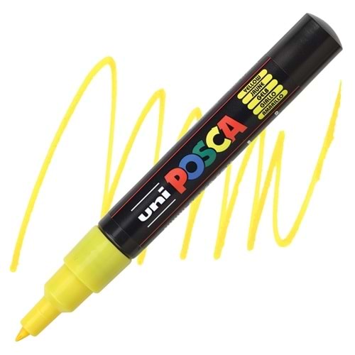 Uni Posca Marker PC-1M Extra Fine 0.7mm Yellow