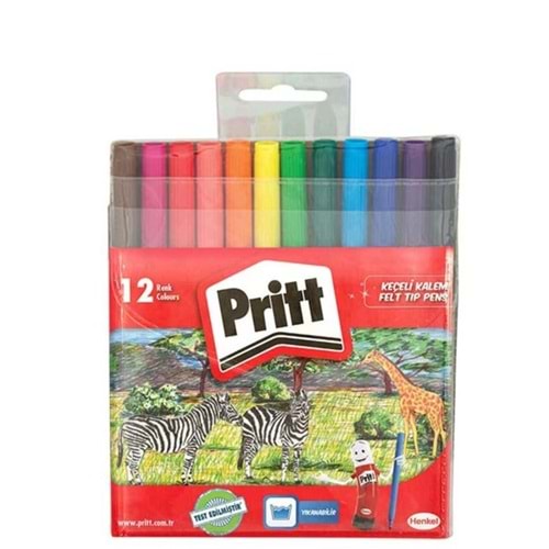PRİTT 12 RENK KEÇELİ KALEM