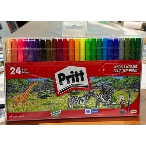 PRİTT 24 RENK KEÇELİ KALEM