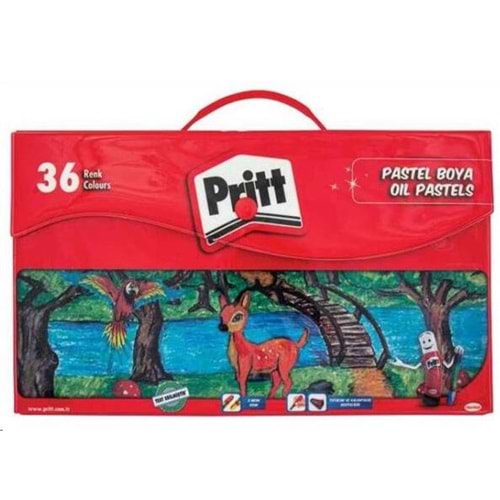PRİTT 36 RENK ÇANTALI PASTEL BOYA
