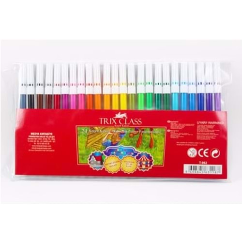 TRİX CLASS 24 RENK KEÇELİ KALEM