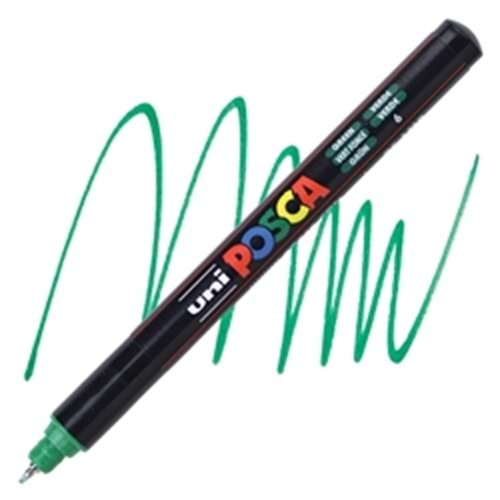 Uni Posca Marker PC-1MR Ultra Fine 0.7mm Green