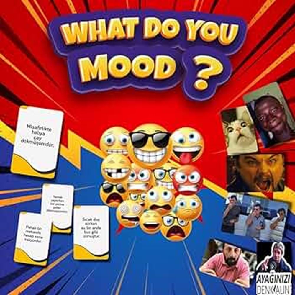 Moodun Ne - Eğlenceli Grup Arkadaş Aile Kutu Oyunu - Hangisi Mod Moodun Do You Meme - Durum Kartı Oyunu