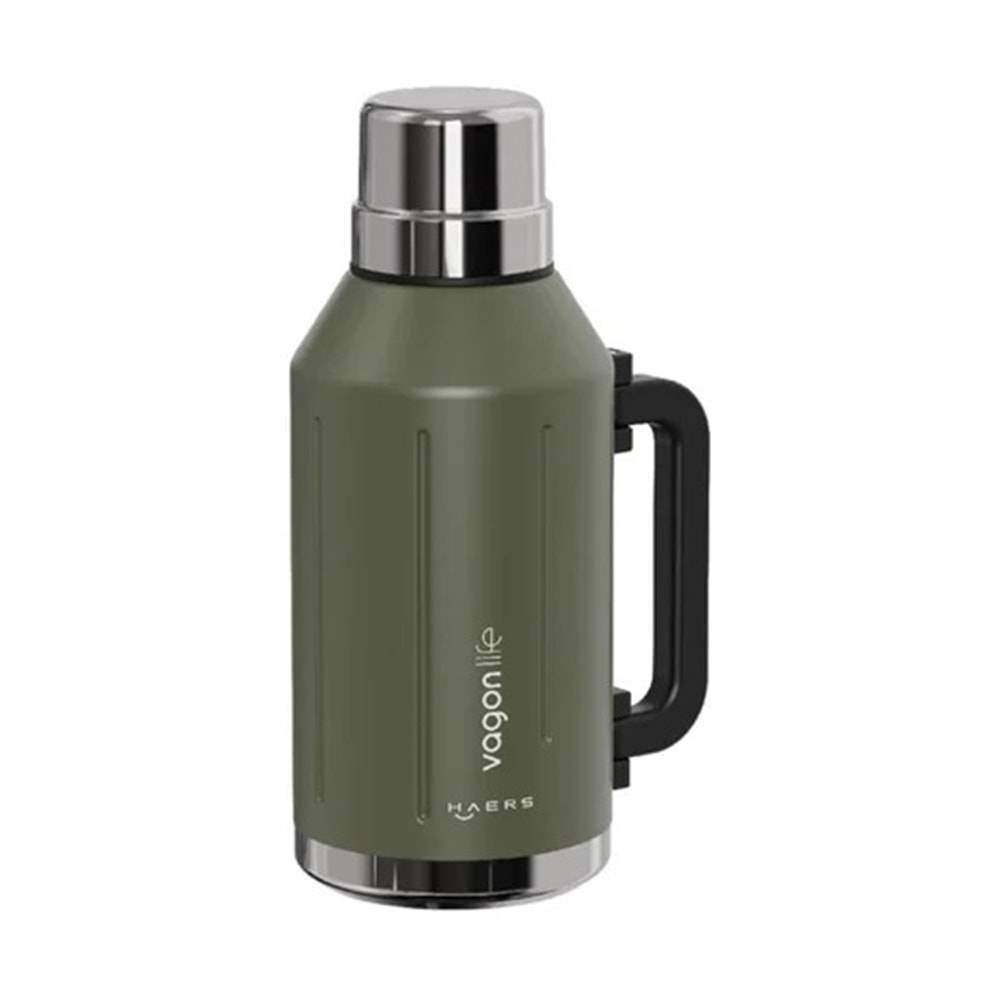 VAGONLİFE 1200 ML ÇELİK TERMOS YEŞİL