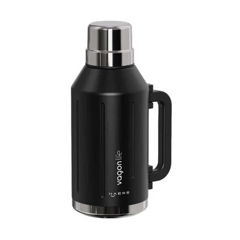 VAGONLİFE 1200 ML ÇELİK TERMOS SİYAH