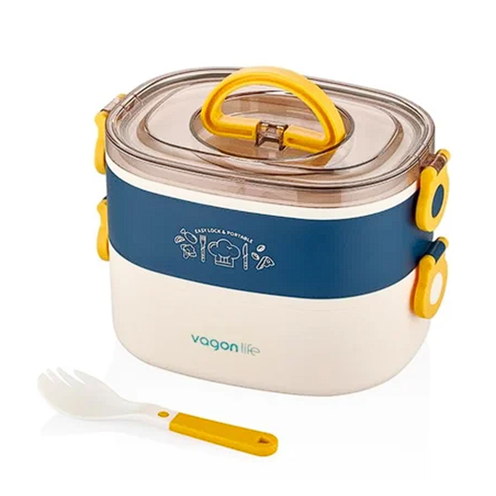 VAGONLİFE 1200 ML 3 BÖLMELİ ÇELİK LUNCHBOX