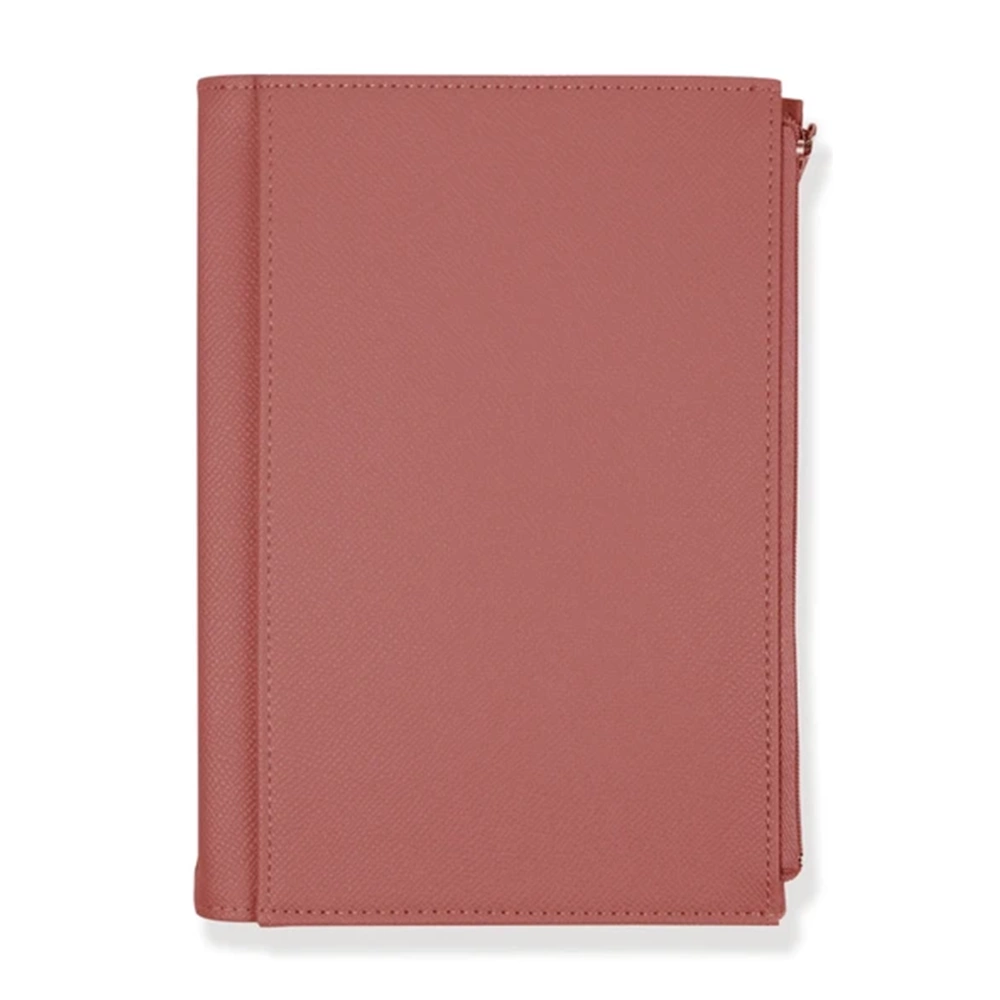 VİCTORİAS JOURNALS ZİPCO YUMUŞAK KAPAK 14x20cm 80gr. 96yp. ÇİZGİLİ DEFTER - GÜL KURUSU