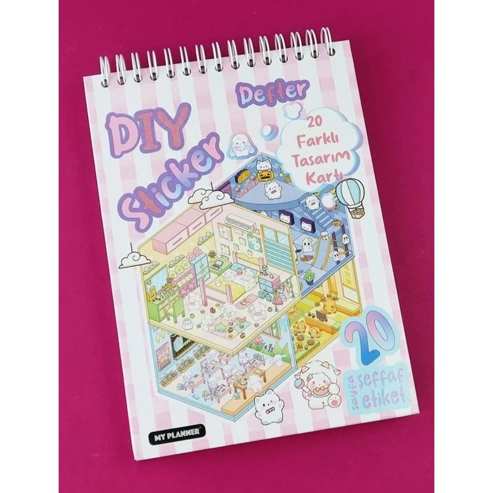 BAM 3D Etiket & Tasarım Kartı Sticker Defteri