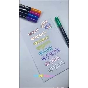 Chosch Cs-H815 Outline Pen Kontür Kalemi 8'Li Set