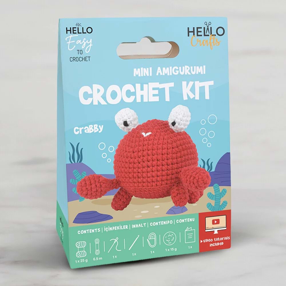 CROCHET KIT KUTULU ÖRGÜ SET
