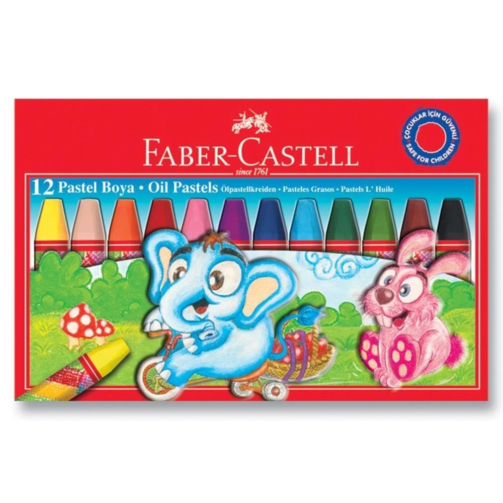 FABER CASTELL KARTON KUTU 12 PASTEL