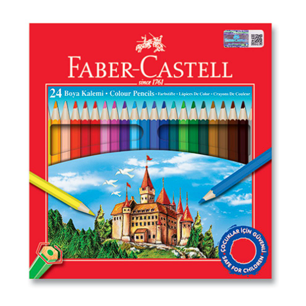 FABER CASTELL KARTON KUTU KURU BOYA 24 LÜ