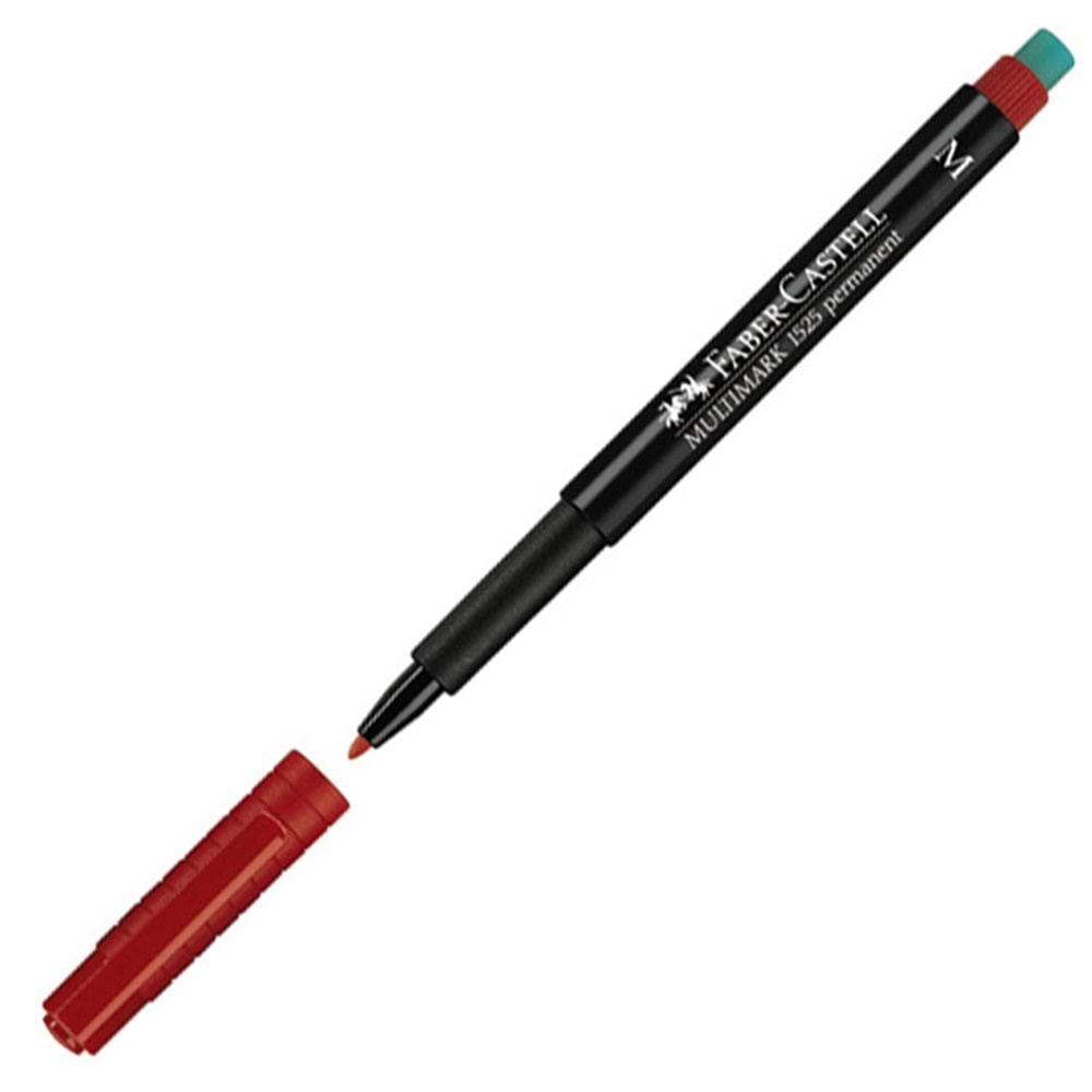 FABER CASTELL PERMANENT KALEM KIRMIZI M