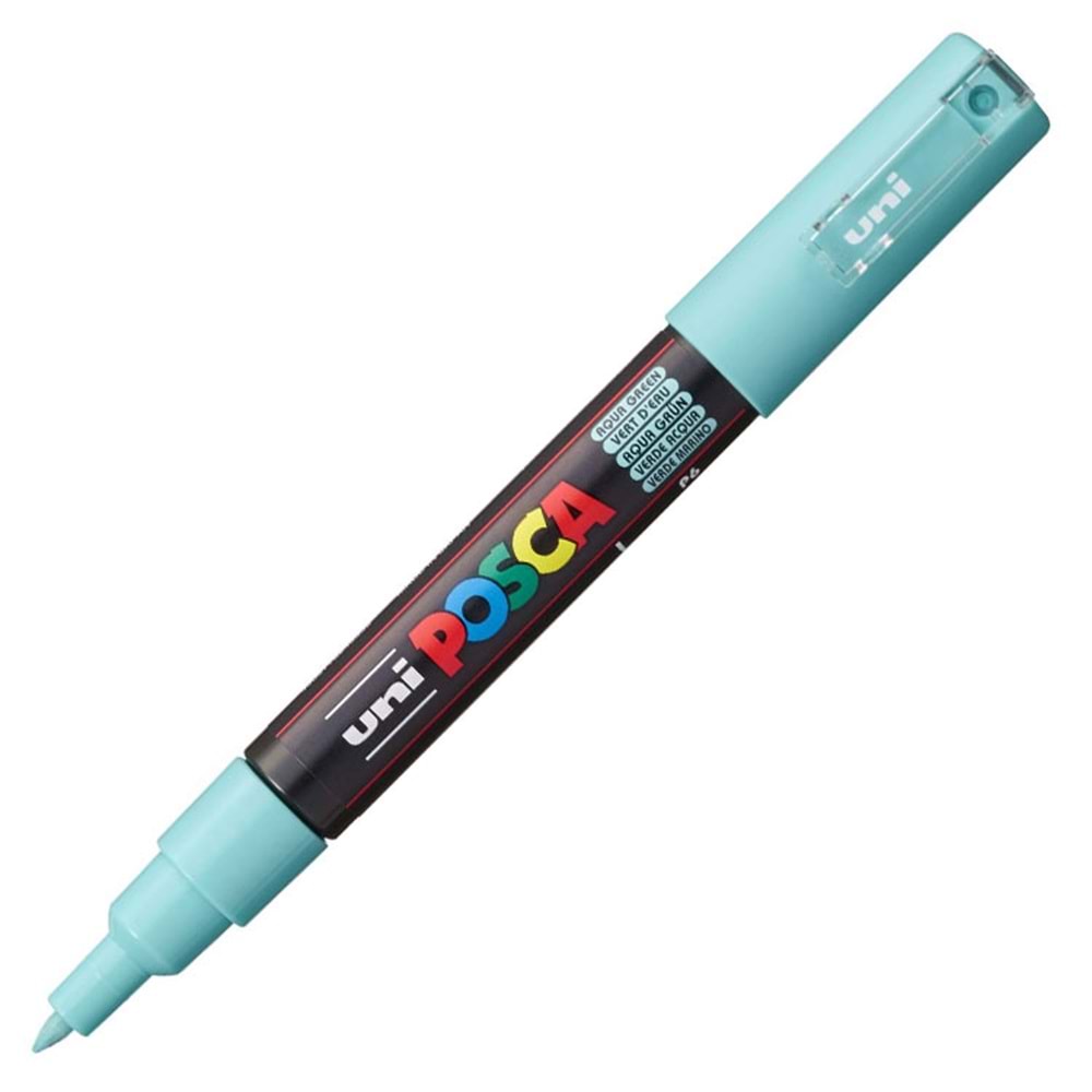 Uni Posca Su Bazlı Poster Markörü Pc-1M 0,7Mm Yuvarlak Uçlu Su Yeşili