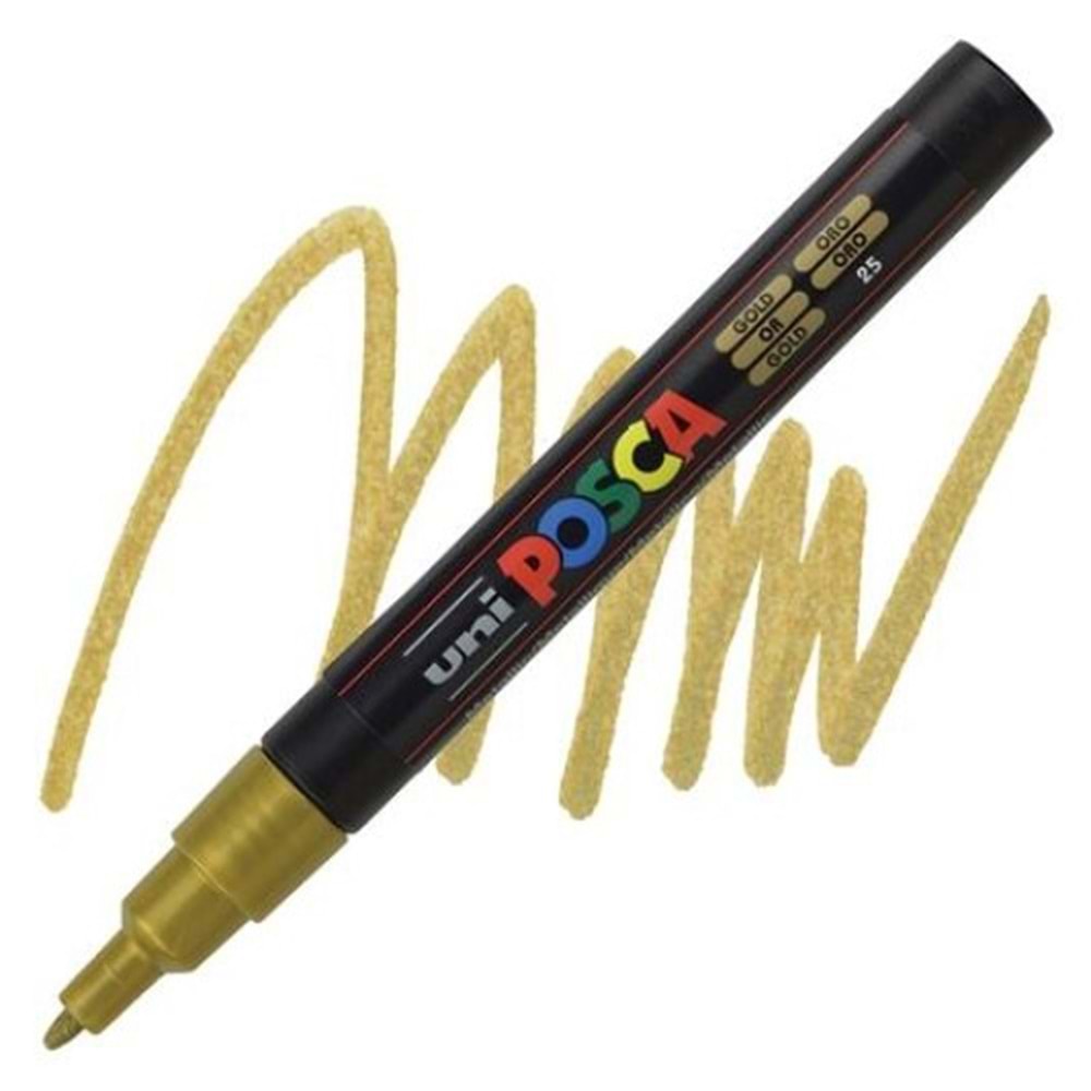 Uni Posca Pc-3m 0.9-1.3 Mm Altın