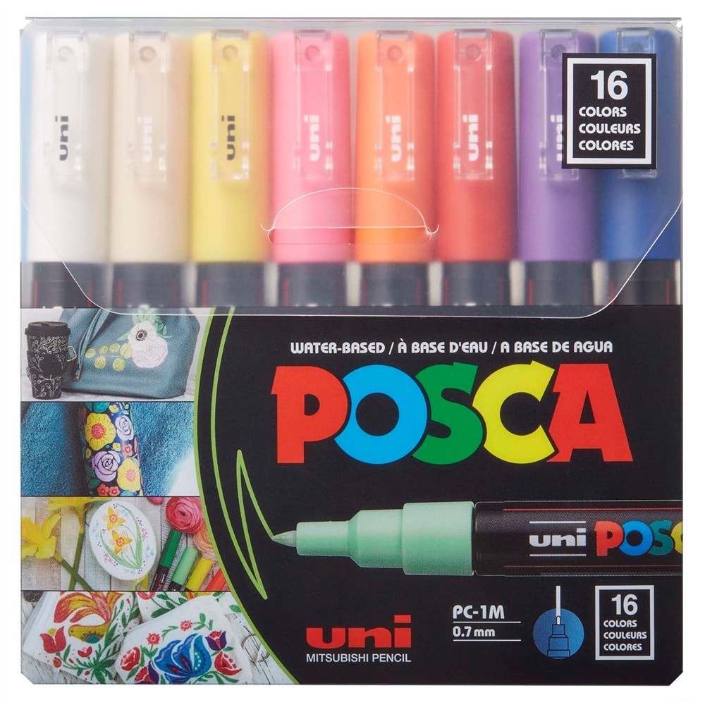 POSCA 16LI 0,7 SET