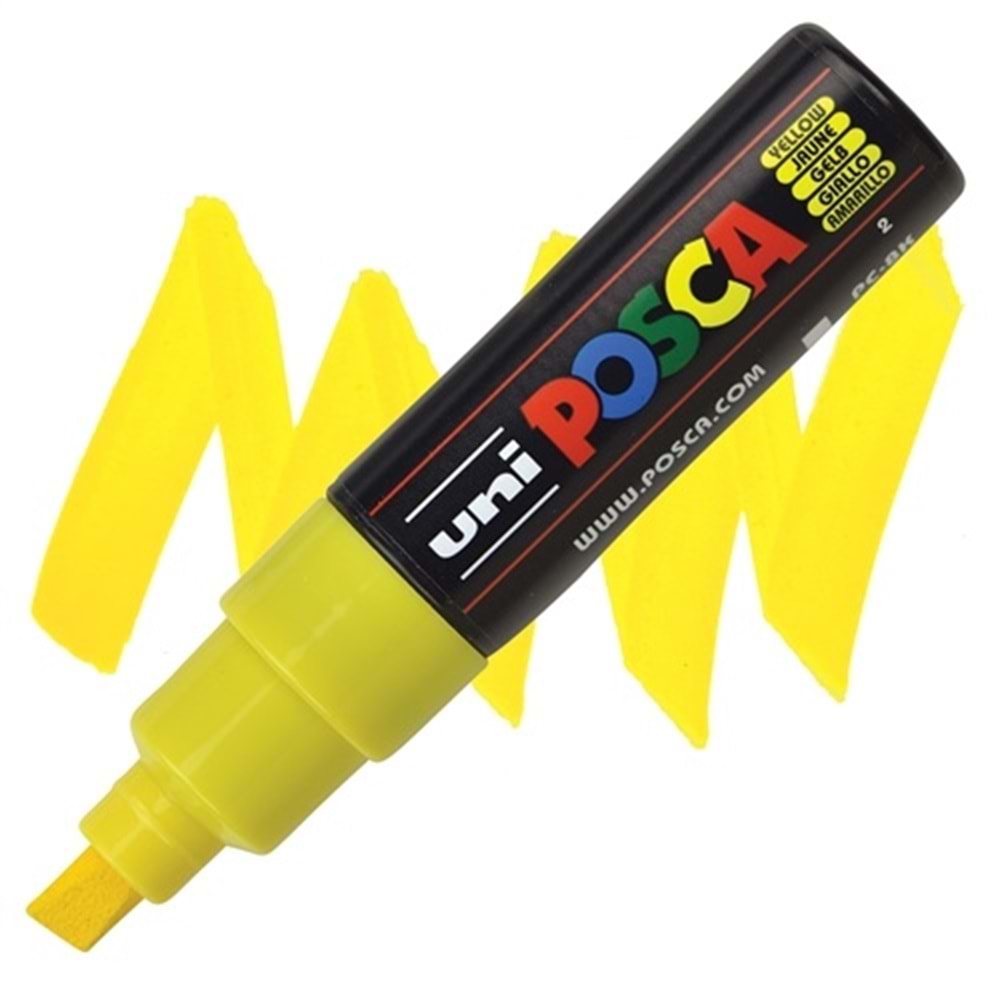 POSCA 8K 8.0MM SARI Uni Posca Marker Pc-8k Bold 8.0 Mm Yellow