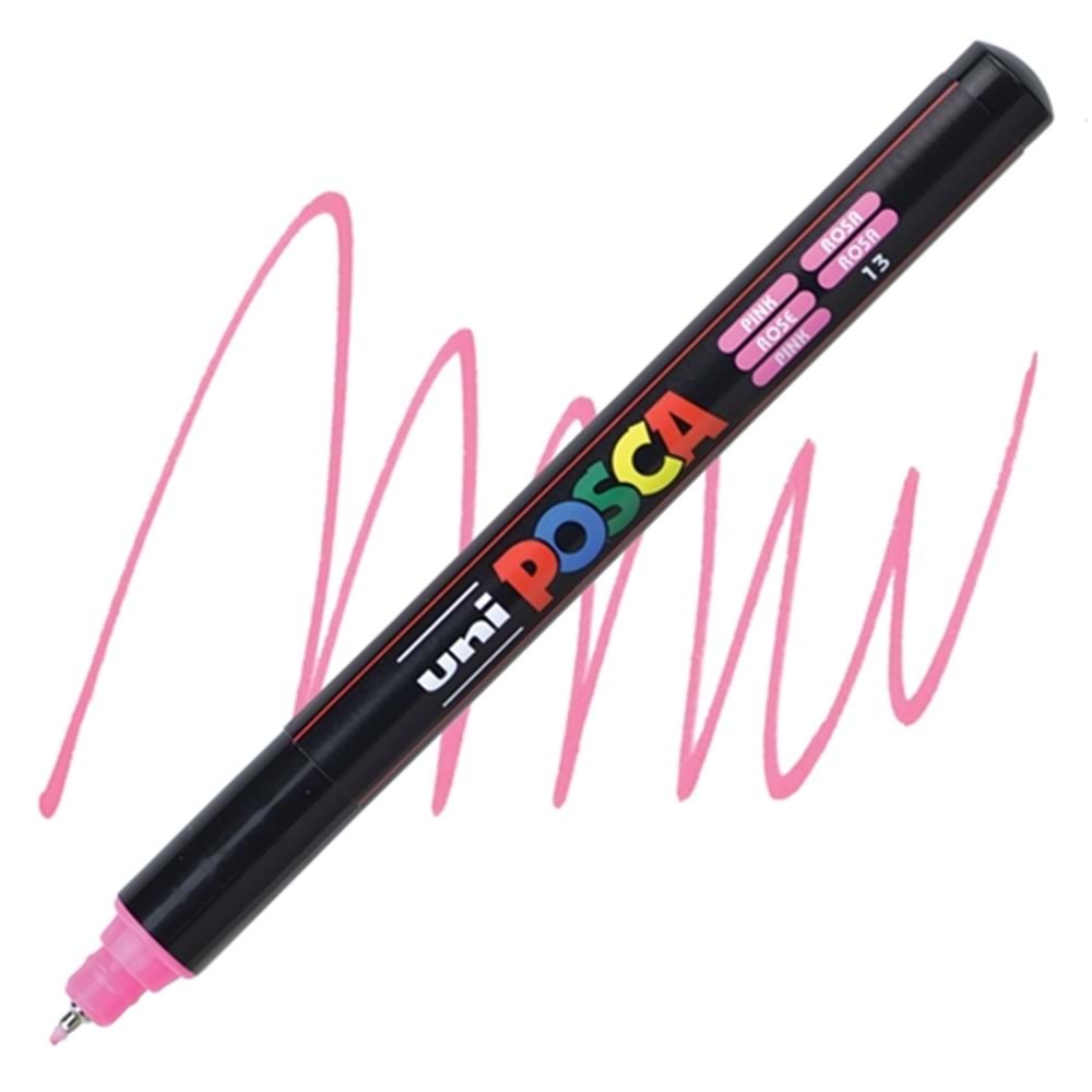 Uni Posca PC-1MR Poster Markörü 0.7 mm Pembe